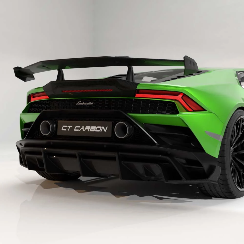 LAMBORGHINI HURACAN EVO 2019-2023 CARBON FIBRE DIFFUSER - CT DESIGN
