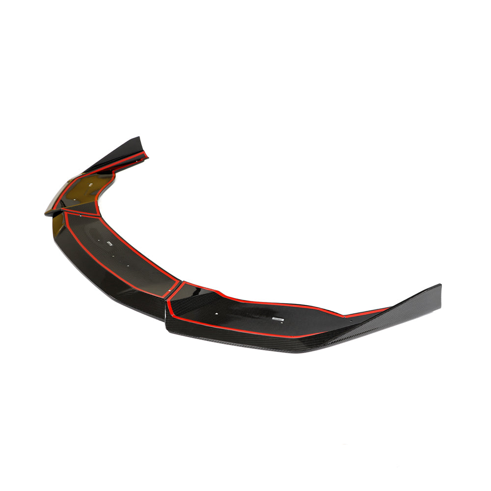 LAMBORGHINI HURACAN LP-610 CARBON FIBRE SPLITTER - CT DESIGN-Splitter-CT CARBON-CT Carbon - High-quality carbon fiber and gloss black aerodynamic parts for premium sports and luxury vehicles.