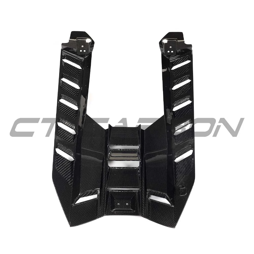 LAMBORGHINI REVUELTO CARBON FIBRE ENGINE COVER & ROOF SCOOP - CT DESIGN