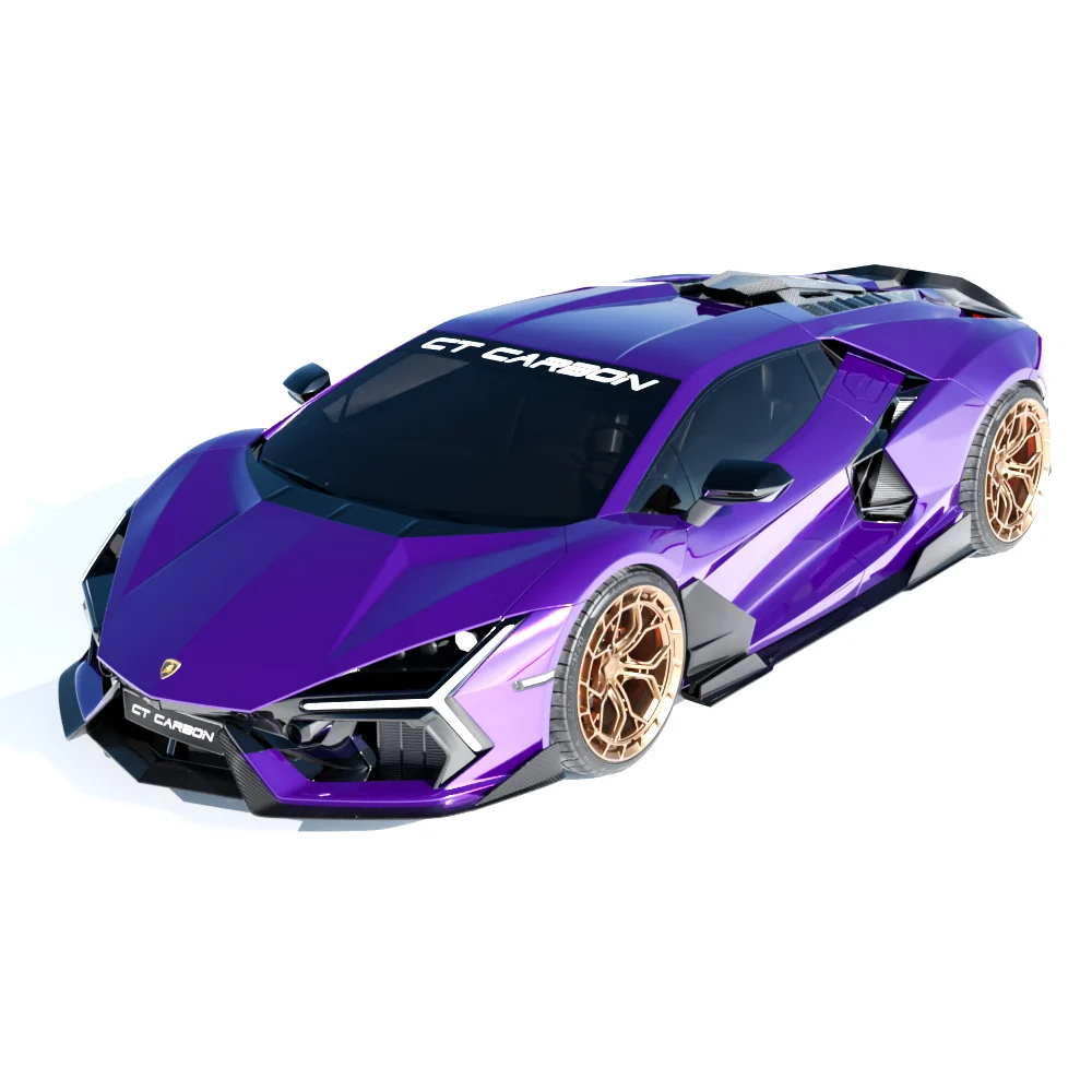 LAMBORGHINI REVUELTO CARBON FIBRE DOOR TRIM - CT DESIGN-Side Skirts-CT CARBON-CT Carbon - High-quality carbon fiber and gloss black aerodynamic parts for premium sports and luxury vehicles.