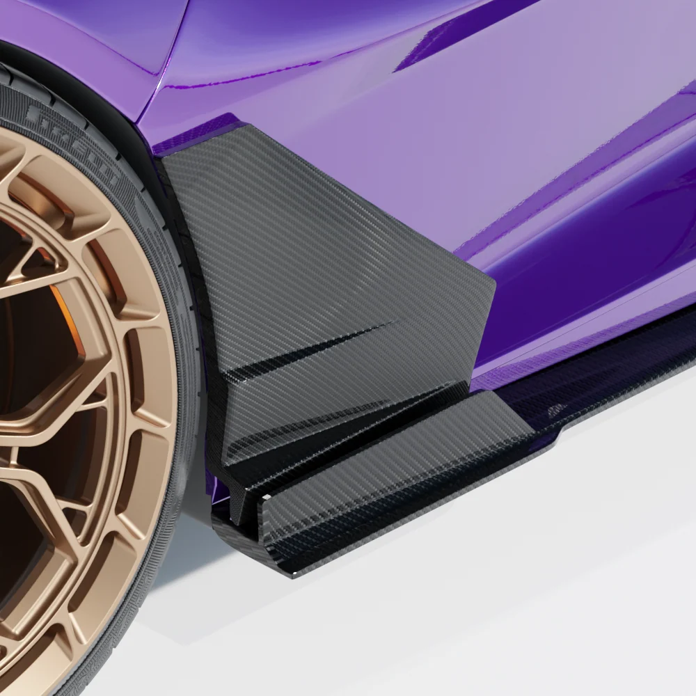 LAMBORGHINI REVUELTO CARBON FIBRE DOOR TRIM - CT DESIGN-Side Skirts-CT CARBON-CT Carbon - High-quality carbon fiber and gloss black aerodynamic parts for premium sports and luxury vehicles.