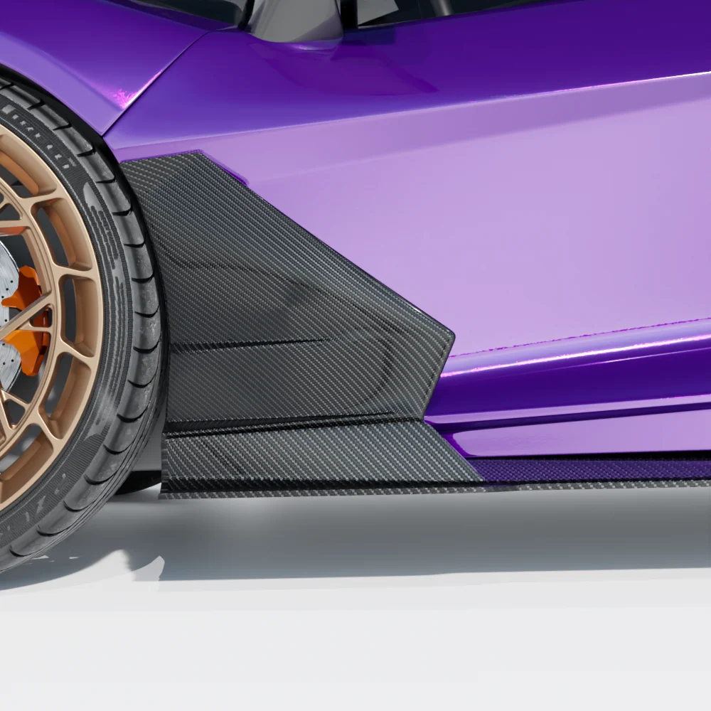 LAMBORGHINI REVUELTO CARBON FIBRE DOOR TRIM - CT DESIGN-Side Skirts-CT CARBON-CT Carbon - High-quality carbon fiber and gloss black aerodynamic parts for premium sports and luxury vehicles.