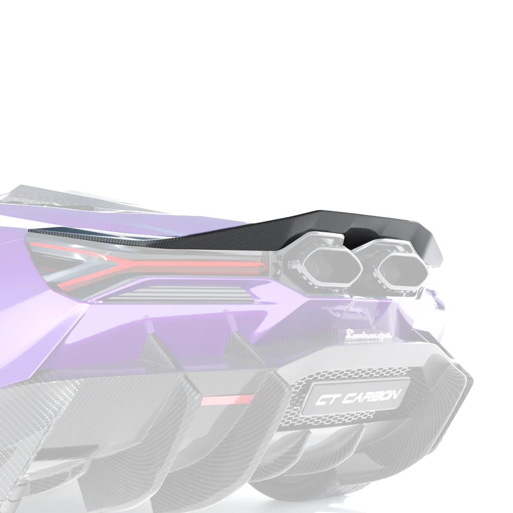 LAMBORGHINI REVUELTO CARBON FIBRE SPOILER - CT DESIGN-Spoiler-CT CARBON-CT Carbon - High-quality carbon fiber and gloss black aerodynamic parts for premium sports and luxury vehicles.