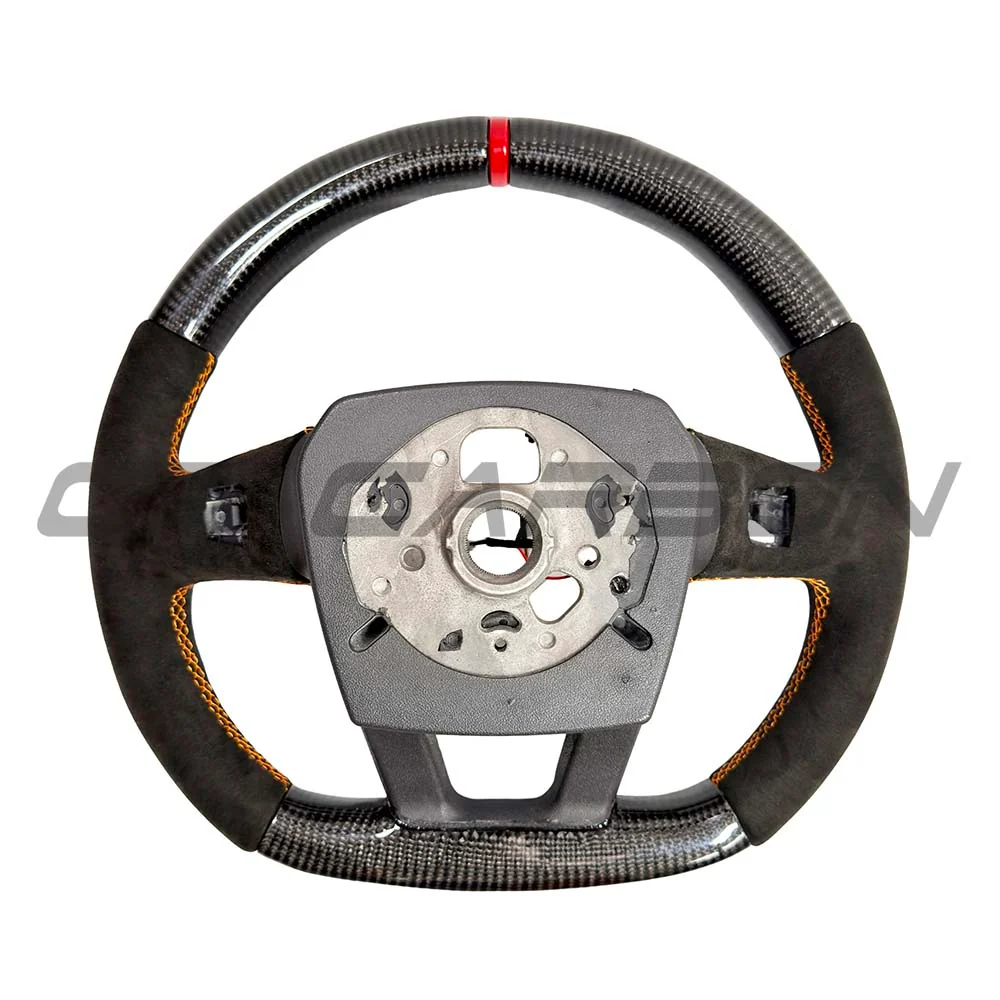 LAMBORGHINI URUS CARBON FIBRE/ALCANTARA FLAT BOTTOM STEERING WHEEL