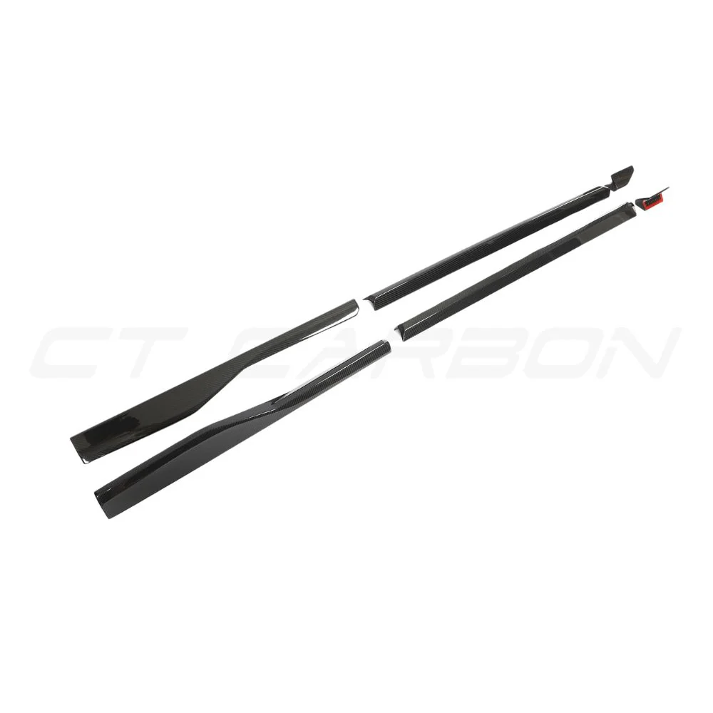 LAMBORGHINI URUS CARBON FIBRE SIDE SKIRTS - CT DESIGN-Side Skirts-CT CARBON-CT Carbon - High-quality carbon fiber and gloss black aerodynamic parts for premium sports and luxury vehicles.