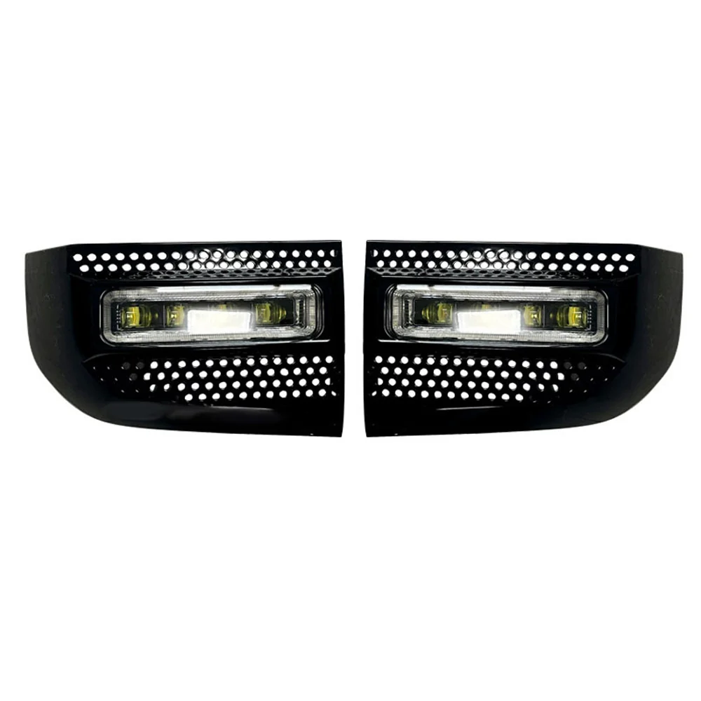 LAND ROVER DEFENDER L663 110 & 90 FRONT FOG LIGHTS-Accessories-BLAK BY CT-CT Carbon - High-quality carbon fiber and gloss black aerodynamic parts for premium sports and luxury vehicles.