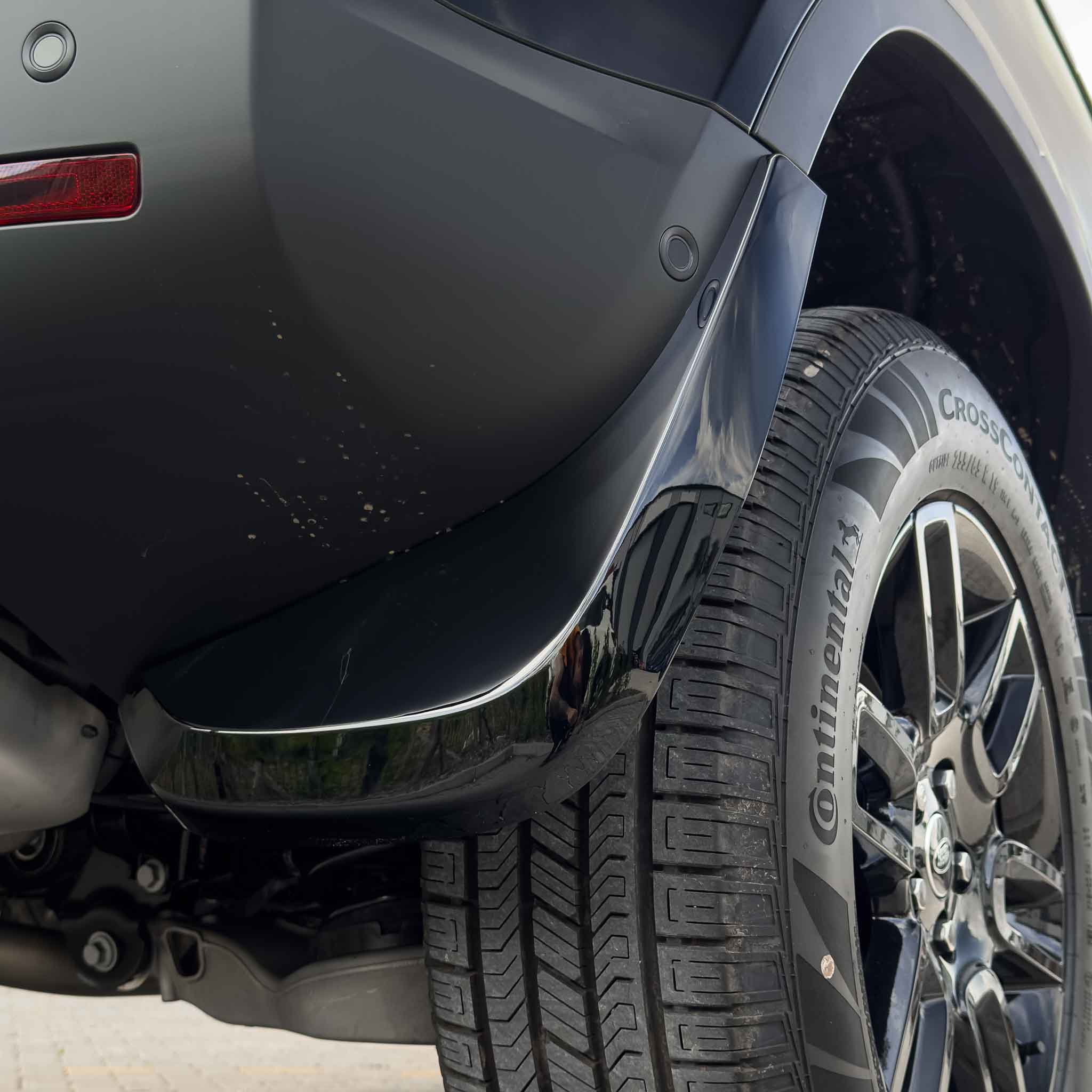 LAND ROVER DEFENDER L663 110 & 90 GLOSS BLACK MUD FLAPS-Accessories-BLAK BY CT-CT Carbon - High-quality carbon fiber and gloss black aerodynamic parts for premium sports and luxury vehicles.