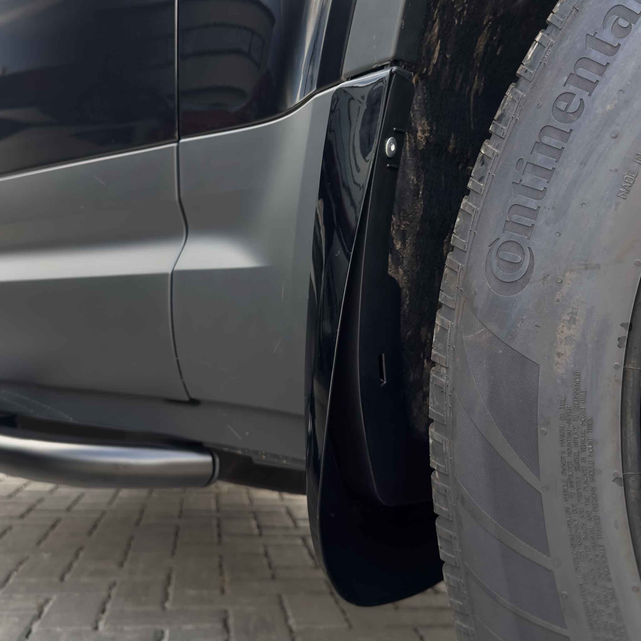 LAND ROVER DEFENDER L663 110 & 90 GLOSS BLACK MUD FLAPS-Accessories-BLAK BY CT-CT Carbon - High-quality carbon fiber and gloss black aerodynamic parts for premium sports and luxury vehicles.