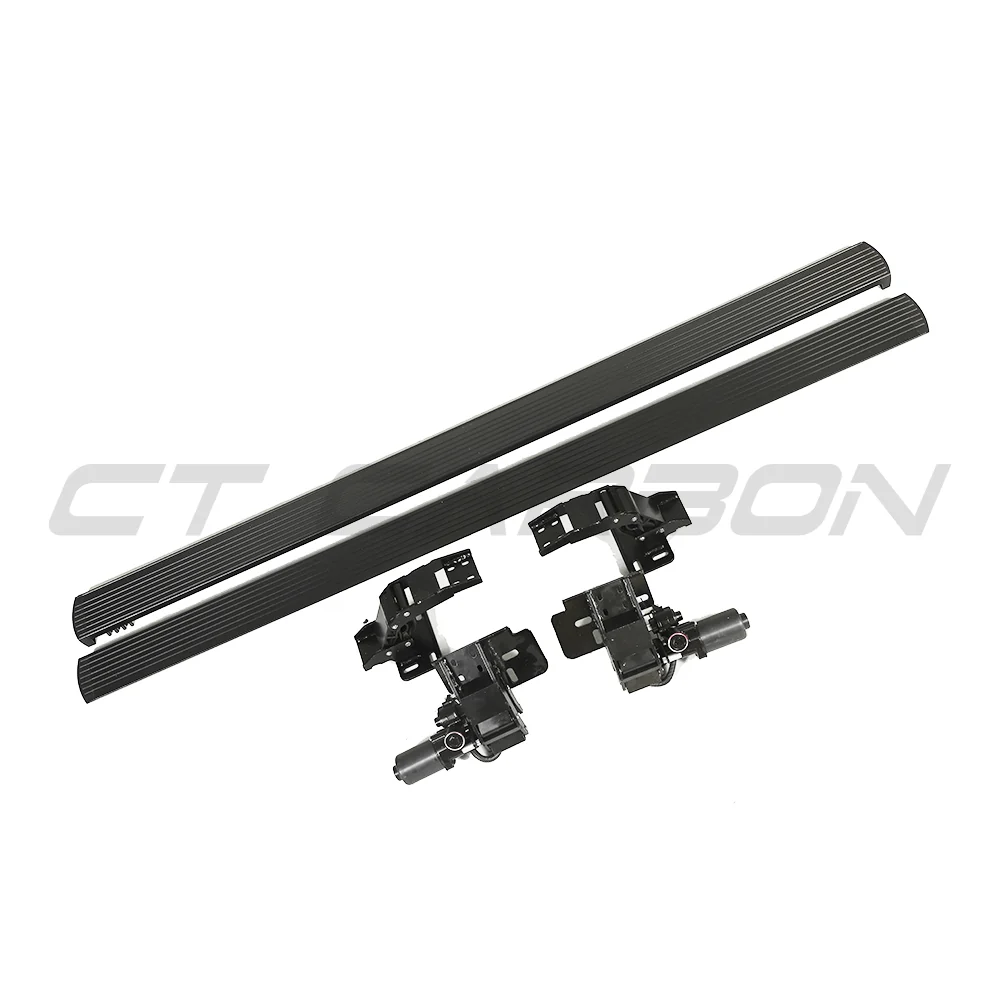 LAND ROVER DEFENDER L663 110 ELECTRIC FOLD OUT SIDE STEPS-Accessories-BLAK BY CT-CT Carbon - High-quality carbon fiber and gloss black aerodynamic parts for premium sports and luxury vehicles.