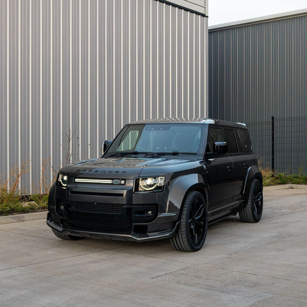 LAND ROVER DEFENDER L663 110 FULL CARBON FIBRE WIDE ARCH KIT - CT DESIGN-Kit-CT CARBON-CT Carbon - High-quality carbon fiber and gloss black aerodynamic parts for premium sports and luxury vehicles.
