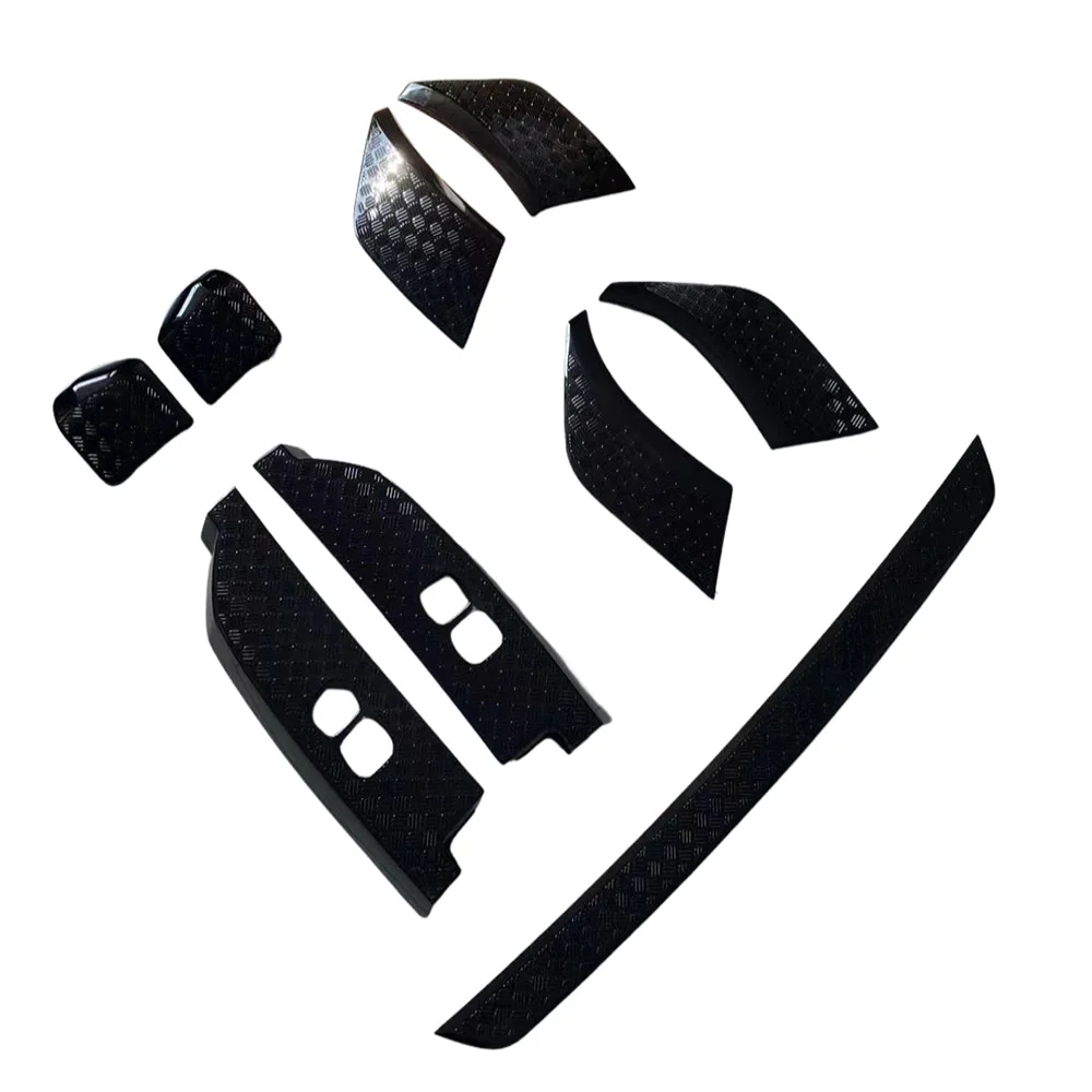 LAND ROVER DEFENDER L663 110 GLOSS BLACK ANTI SCRATCH TRIM SET-Kit-BLAK BY CT-CT Carbon - High-quality carbon fiber and gloss black aerodynamic parts for premium sports and luxury vehicles.