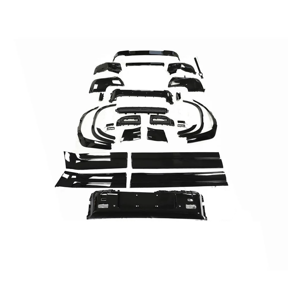 LAND ROVER DEFENDER L663 110 GLOSS BLACK KIT - V2-Kit-BLAK BY CT-CT Carbon - High-quality carbon fiber and gloss black aerodynamic parts for premium sports and luxury vehicles.