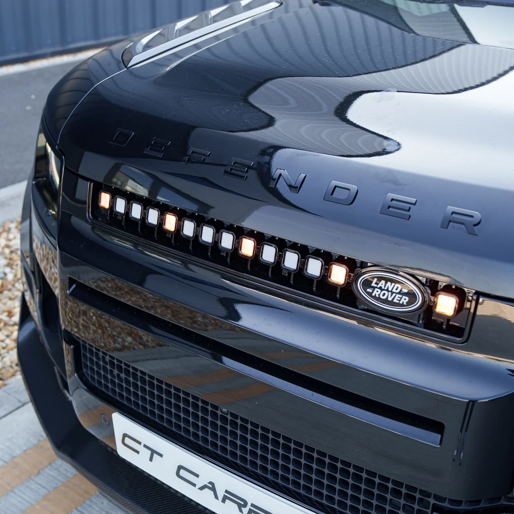 LAND ROVER DEFENDER L663 2019+ YELLOW LED GRILLE - V3