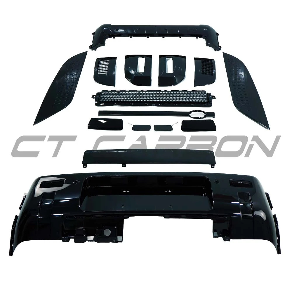 LAND ROVER DEFENDER L663 90/110/130 GLOSS BLACK BUMPER AND TRIM PACK