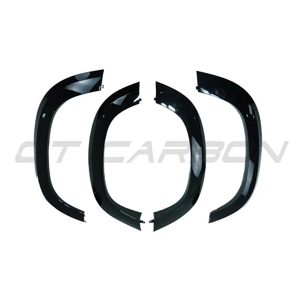 LAND ROVER DEFENDER L663 90 GLOSS BLACK WIDE ARCH FENDERS-Accessories-BLAK BY CT-CT Carbon - High-quality carbon fiber and gloss black aerodynamic parts for premium sports and luxury vehicles.