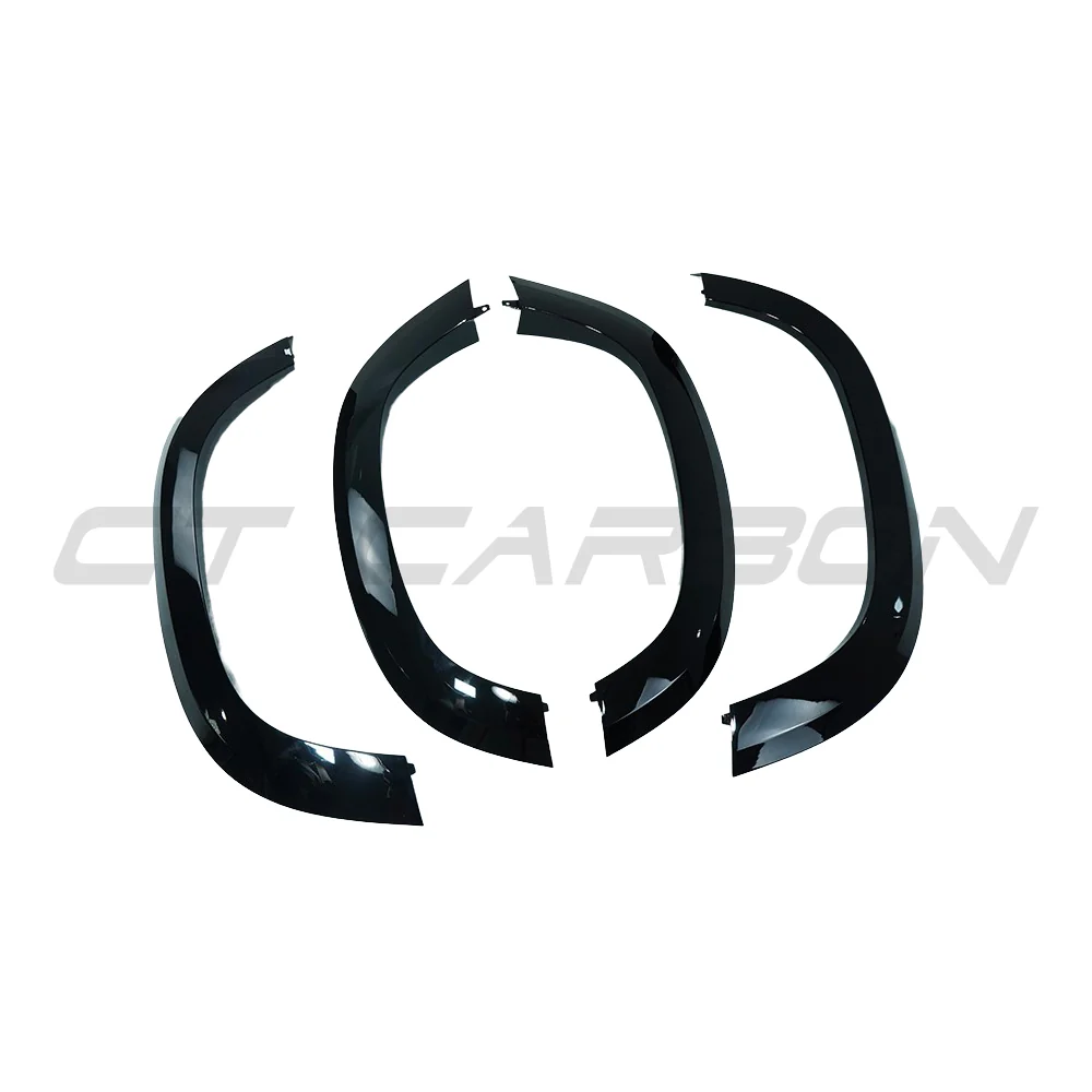 LAND ROVER DEFENDER L663 90 GLOSS BLACK WIDE ARCH FENDERS-Accessories-BLAK BY CT-CT Carbon - High-quality carbon fiber and gloss black aerodynamic parts for premium sports and luxury vehicles.