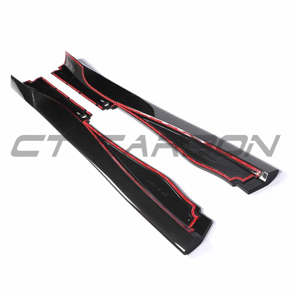 MCLAREN 750S 2023+ CARBON FIBRE SIDE SKIRTS - CT DESIGN