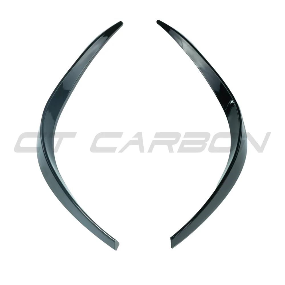 MERCEDES A-CLASS V177 & W177 2018-2022 GLOSS BLACK FRONT BUMPER TRIM-Accessories-BLAK BY CT-CT Carbon - High-quality carbon fiber and gloss black aerodynamic parts for premium sports and luxury vehicles.