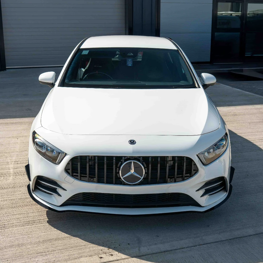 MERCEDES V177 & W177 2018-2022 A CLASS PANAMERICA BLACK GRILLE-Grille-BLAK BY CT-CT Carbon - High-quality carbon fiber and gloss black aerodynamic parts for premium sports and luxury vehicles.
