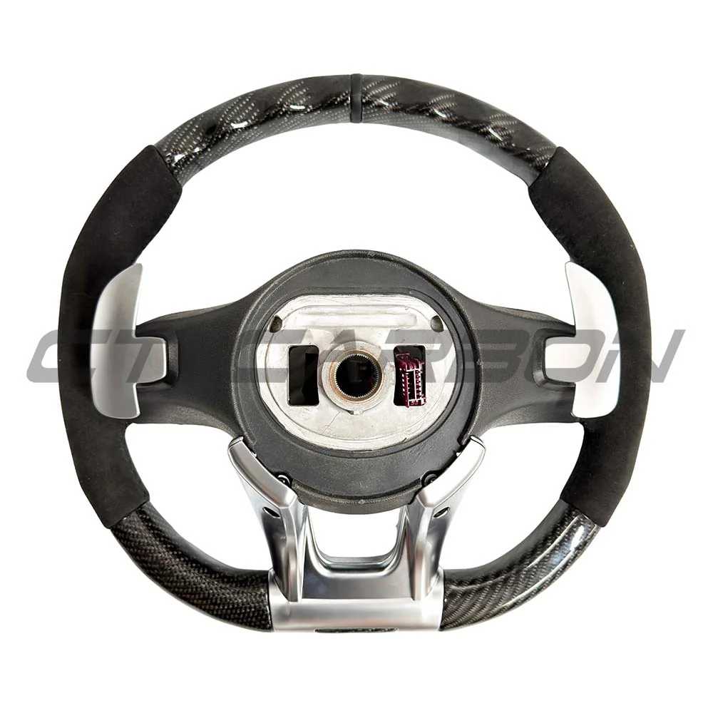 MERCEDES ALCANTARA/CARBON FIBRE PRE-BUILT STEERING WHEEL