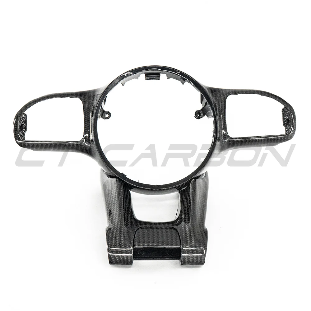 MERCEDES AMG 2016+ CARBON FIBRE STEERING WHEEL TRIM-Accessories-CT CARBON-CT Carbon - High-quality carbon fiber and gloss black aerodynamic parts for premium sports and luxury vehicles.