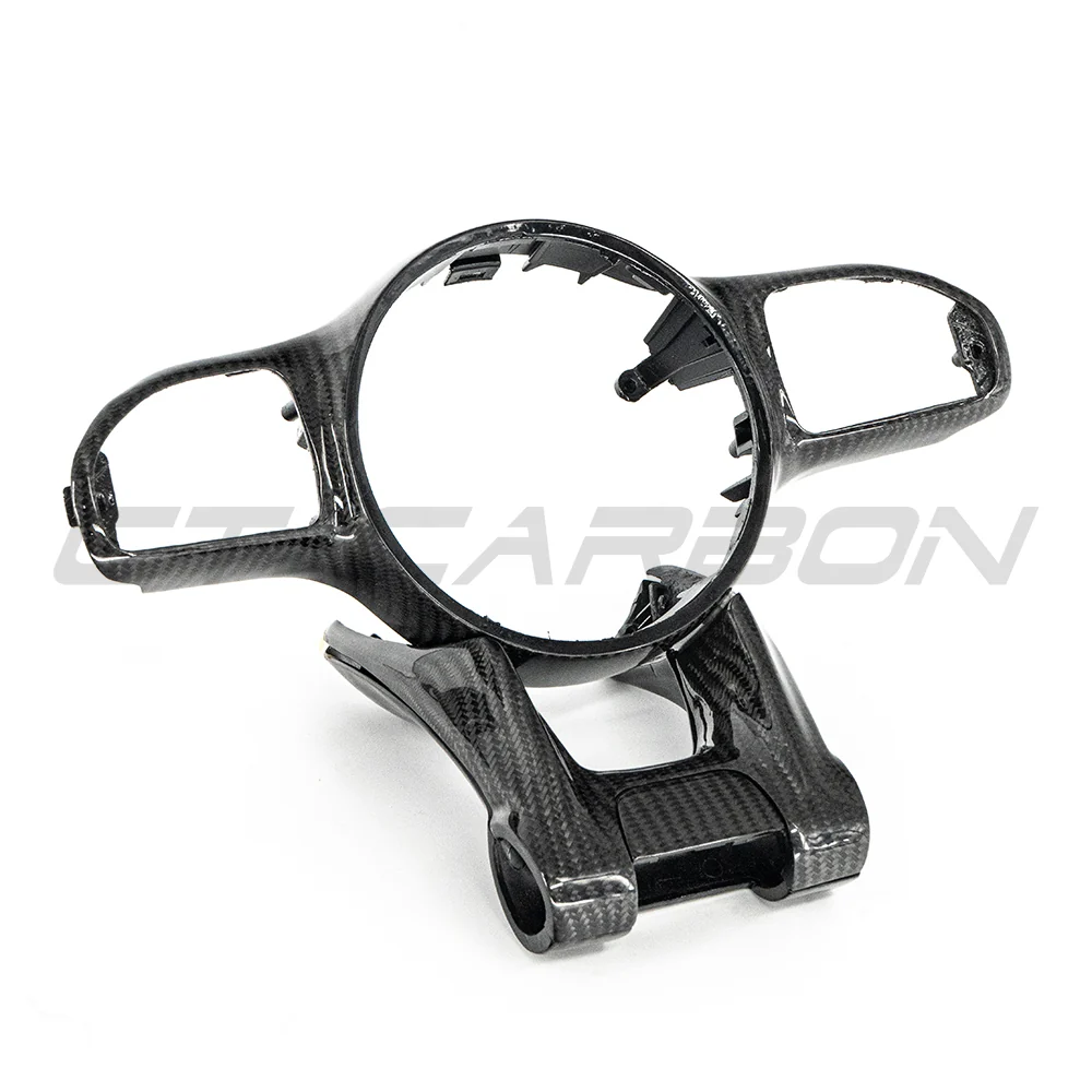 MERCEDES AMG 2016+ CARBON FIBRE STEERING WHEEL TRIM-Accessories-CT CARBON-CT Carbon - High-quality carbon fiber and gloss black aerodynamic parts for premium sports and luxury vehicles.