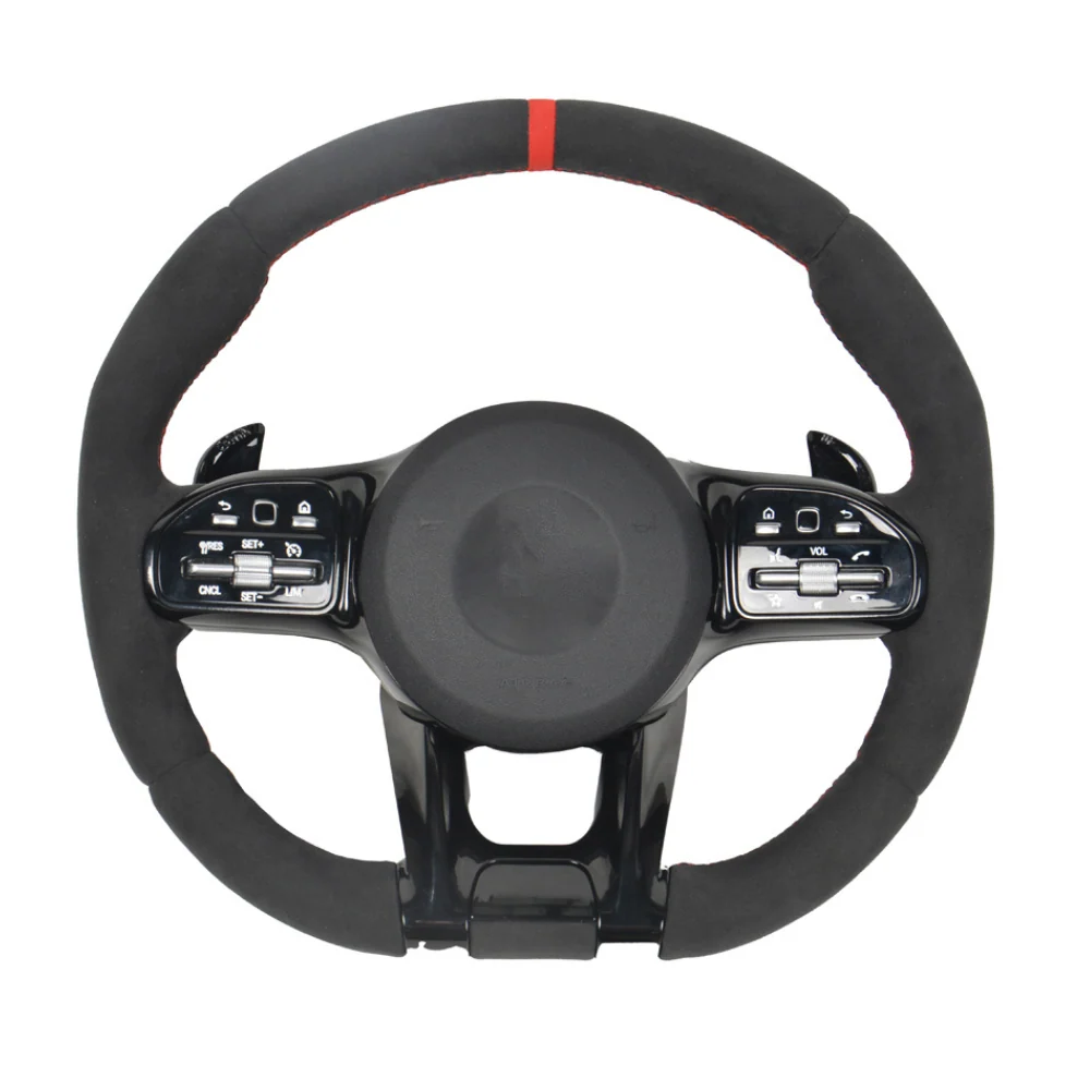 MERCEDES BENZ AMG FULL ALCANTARA CUSTOM STEERING WHEEL