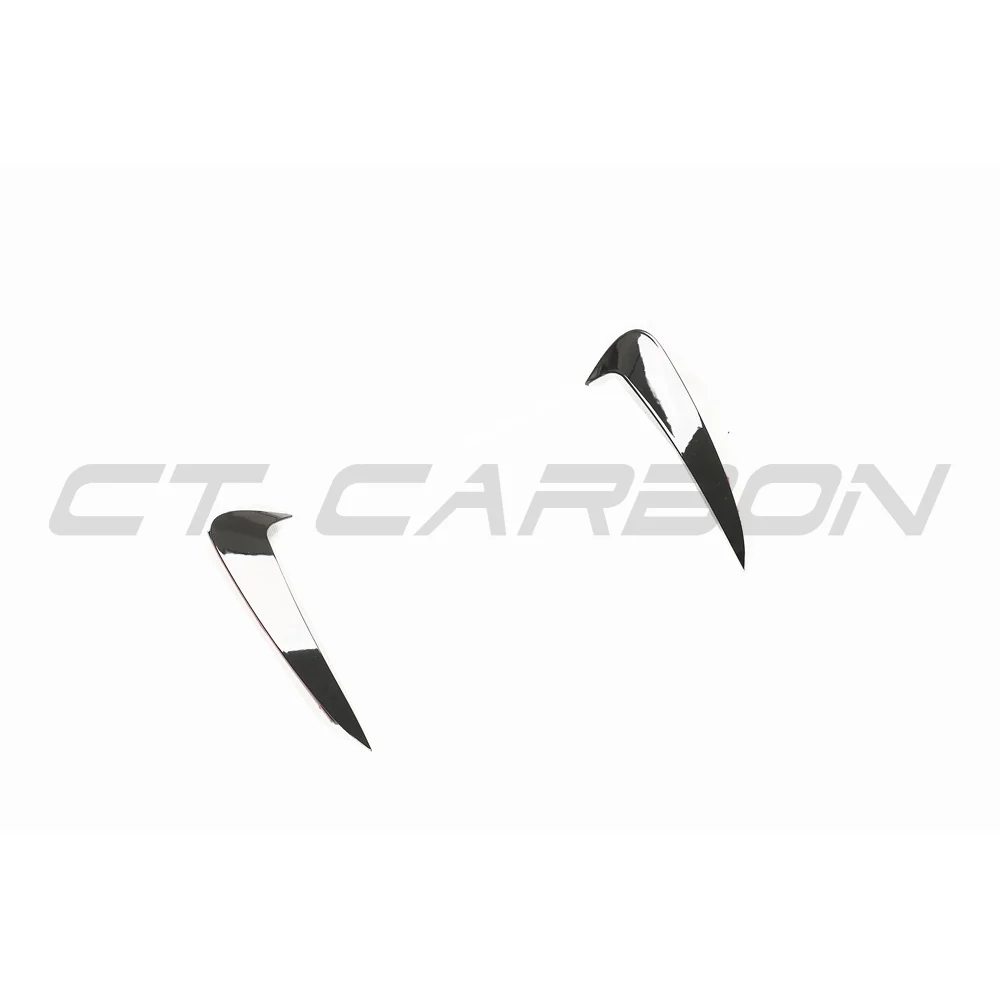 MERCEDES C-CLASS & C43 W205 COUPE GLOSS BLACK REAR BUMPER TRIM-Accessories-BLAK BY CT-CT Carbon - High-quality carbon fiber and gloss black aerodynamic parts for premium sports and luxury vehicles.