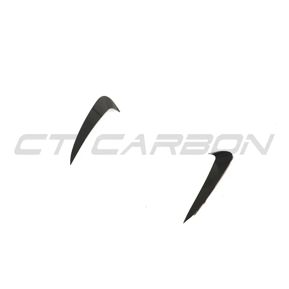 MERCEDES C-CLASS & C43 W205 COUPE GLOSS BLACK REAR BUMPER TRIM-Accessories-BLAK BY CT-CT Carbon - High-quality carbon fiber and gloss black aerodynamic parts for premium sports and luxury vehicles.