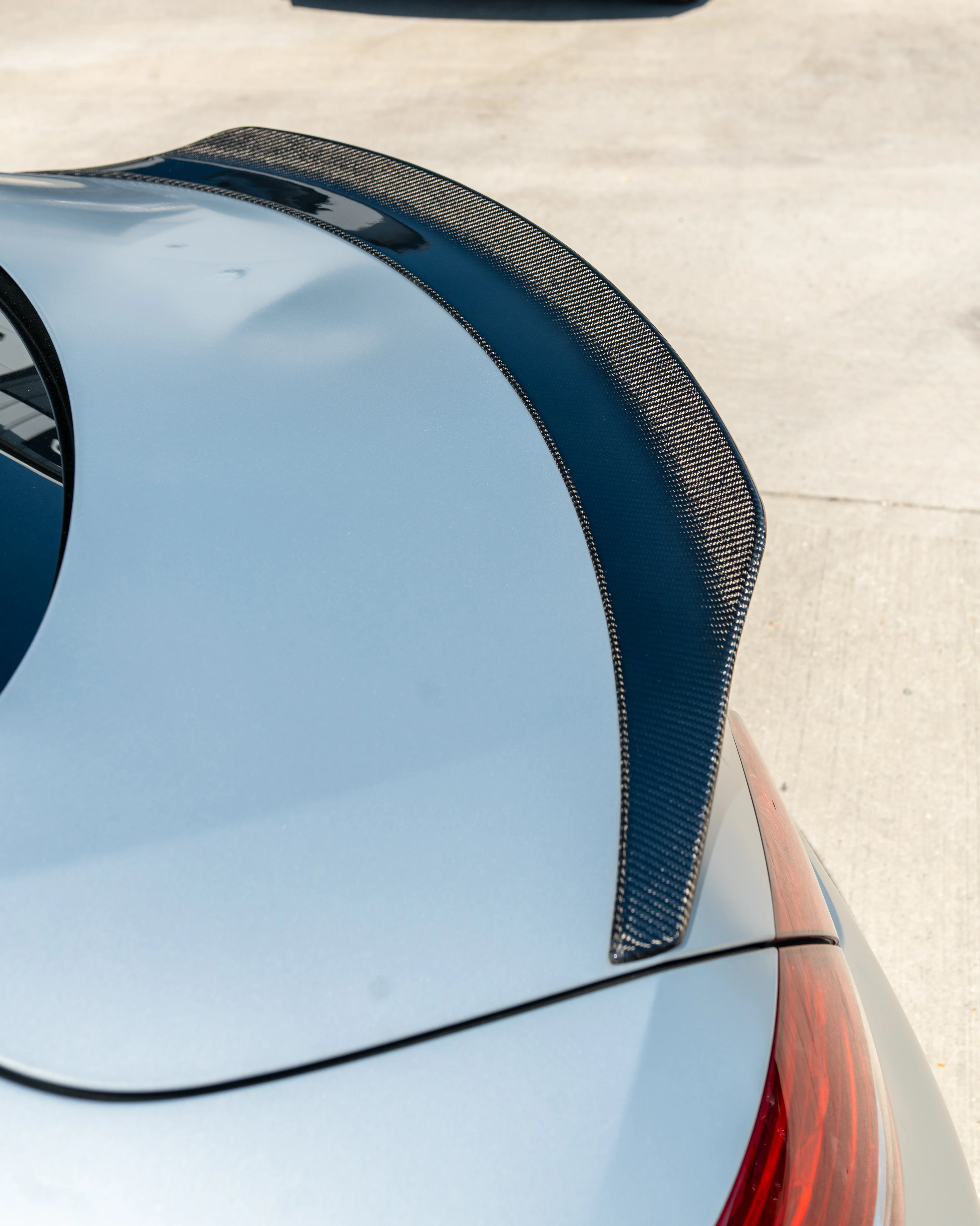 MERCEDES C63/C63S W205 COUPE CARBON SPOILER - DUCKTAIL PS STYLE-Spoiler-CT CARBON-CT Carbon - High-quality carbon fiber and gloss black aerodynamic parts for premium sports and luxury vehicles.