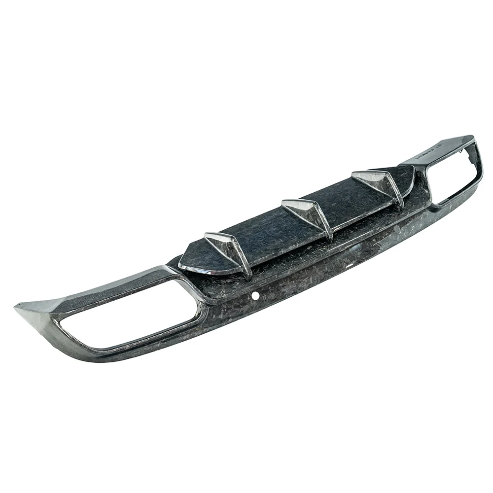 MERCEDES C63/C63S W205 COUPE FORGED CARBON FIBRE DIFFUSER - BIG FIN-Diffuser-CT CARBON-CT Carbon - High-quality carbon fiber and gloss black aerodynamic parts for premium sports and luxury vehicles.