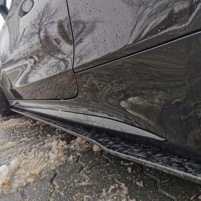CT CARBON Side Skirts MERCEDES C63/C63S W205 COUPE & SALOON FORGED CARBON FIBRE SIDE SKIRTS - D STYLE