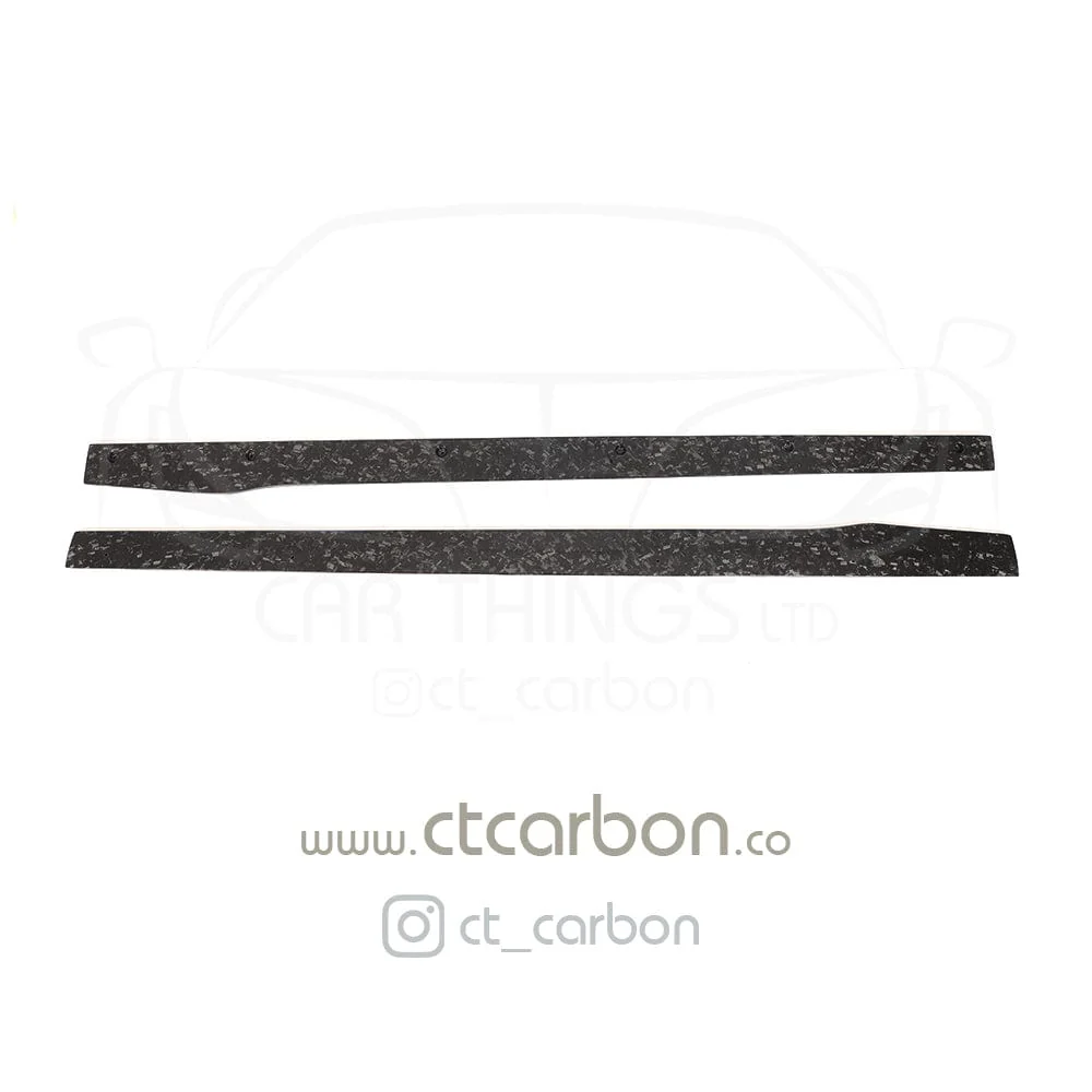 CT CARBON Side Skirts MERCEDES C63/C63S W205 COUPE & SALOON FORGED CARBON FIBRE SIDE SKIRTS - D STYLE