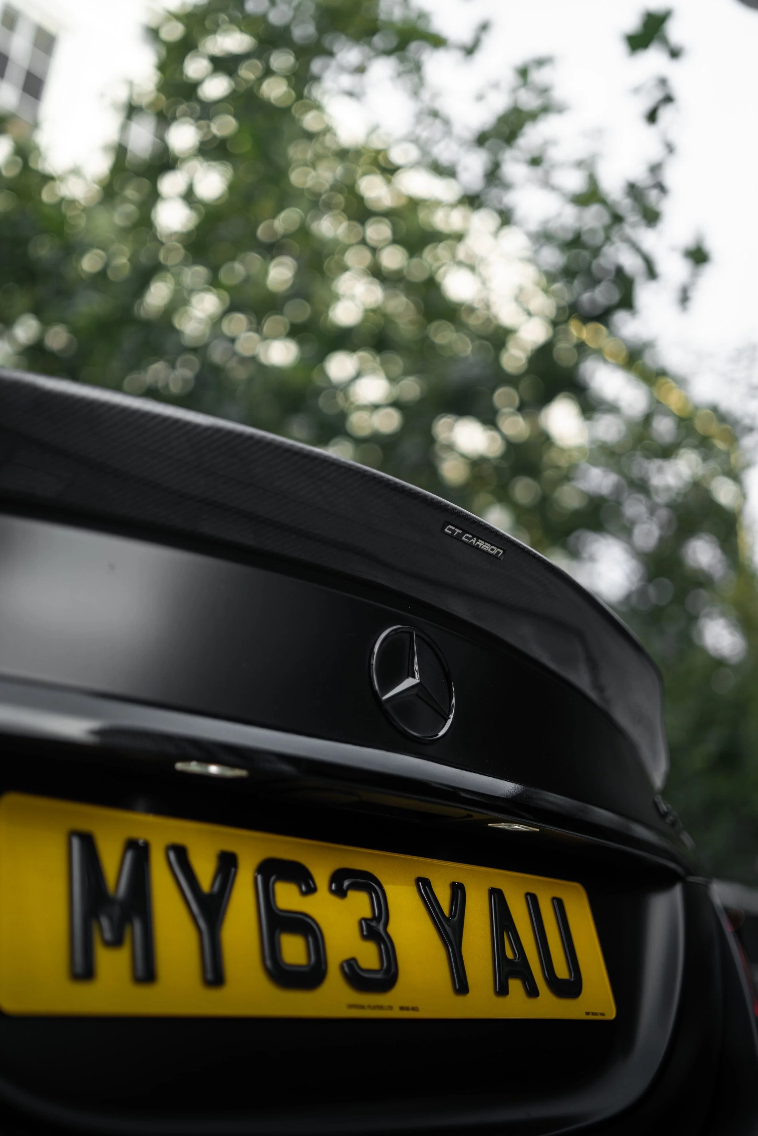 CT CARBON Spoiler MERCEDES C63/C63S W205 SALOON CARBON SPOILER - DUCKTAIL PS STYLE