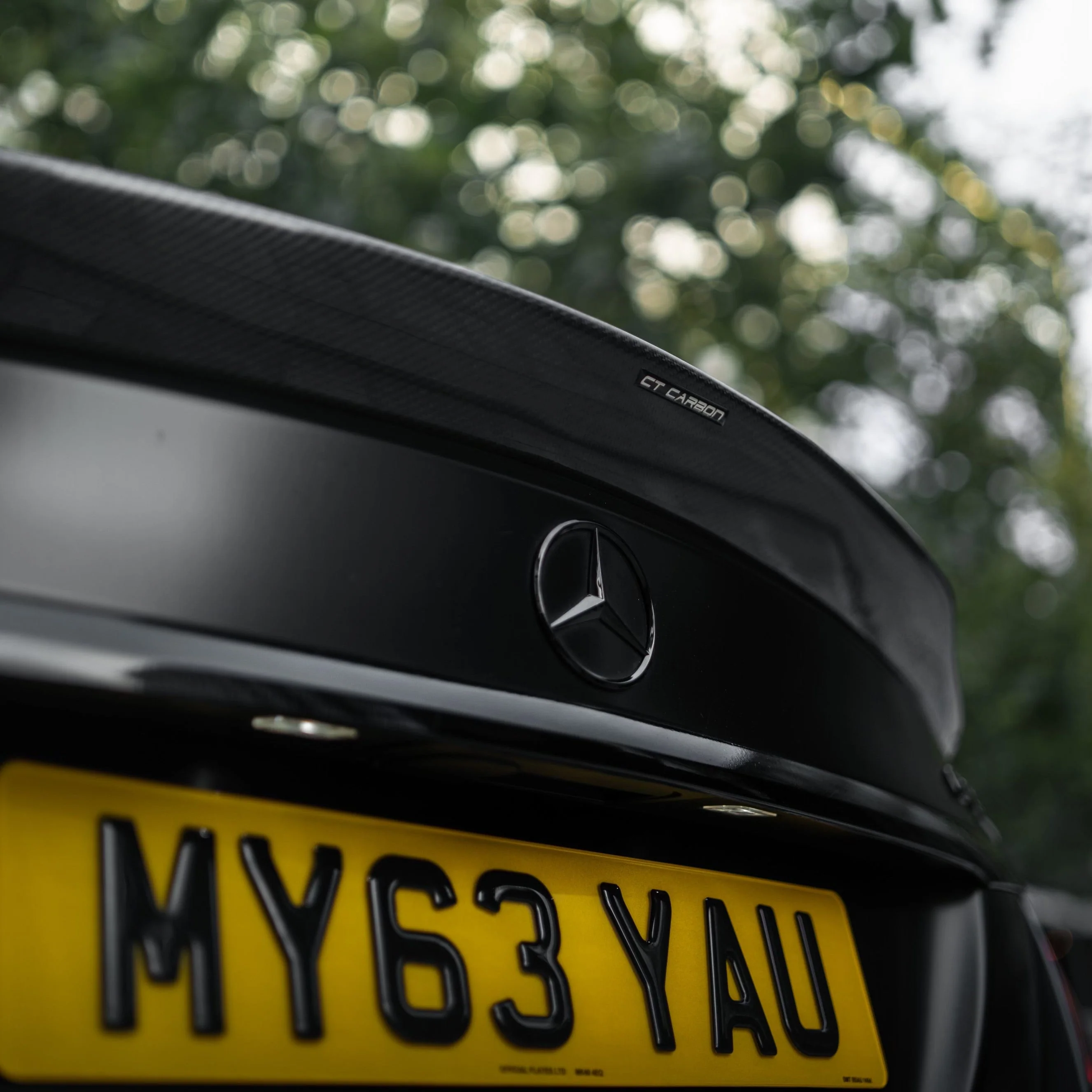 CT CARBON Spoiler MERCEDES C63/C63S W205 SALOON CARBON SPOILER - DUCKTAIL PS STYLE