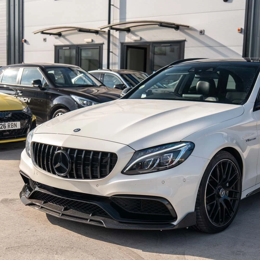 MERCEDES C63 W205 SALOON/ESTATE CARBON FIBRE SPLITTER - V1