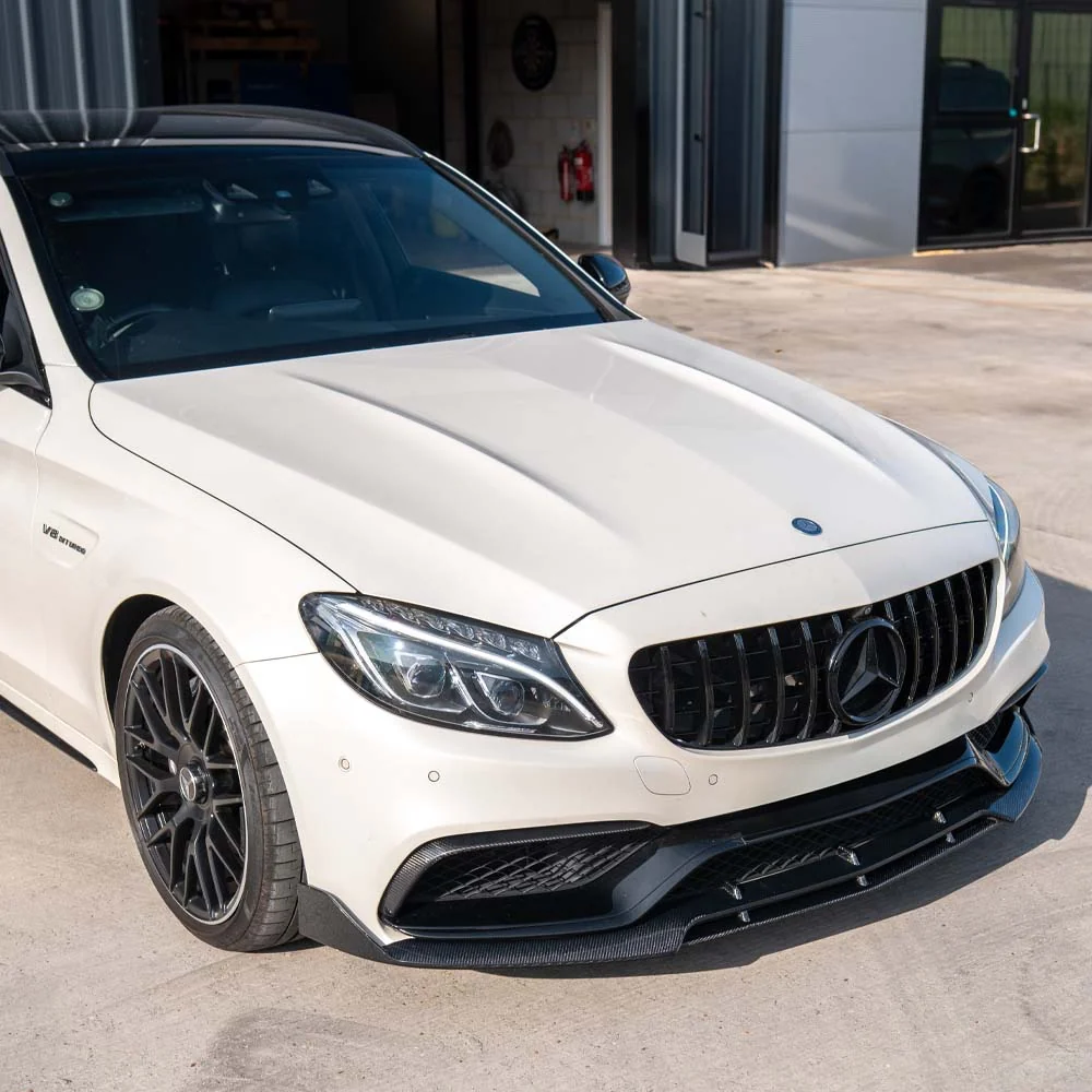 MERCEDES C63 W205 SALOON/ESTATE CARBON FIBRE SPLITTER - V1