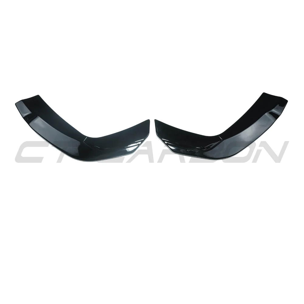 MERCEDES V177 2018-CURRENT A-CLASS GLOSS BLACK REAR BUMPER CORNERS-Accessories-BLAK BY CT-CT Carbon - High-quality carbon fiber and gloss black aerodynamic parts for premium sports and luxury vehicles.
