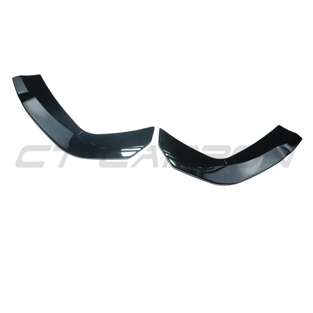 MERCEDES V177 2018-CURRENT A-CLASS GLOSS BLACK REAR BUMPER CORNERS-Accessories-BLAK BY CT-CT Carbon - High-quality carbon fiber and gloss black aerodynamic parts for premium sports and luxury vehicles.