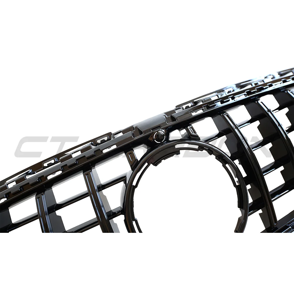 MERCEDES V177 & W177 2022+ A CLASS PANAMERICA BLACK GRILLE-Grille-BLAK BY CT-CT Carbon - High-quality carbon fiber and gloss black aerodynamic parts for premium sports and luxury vehicles.