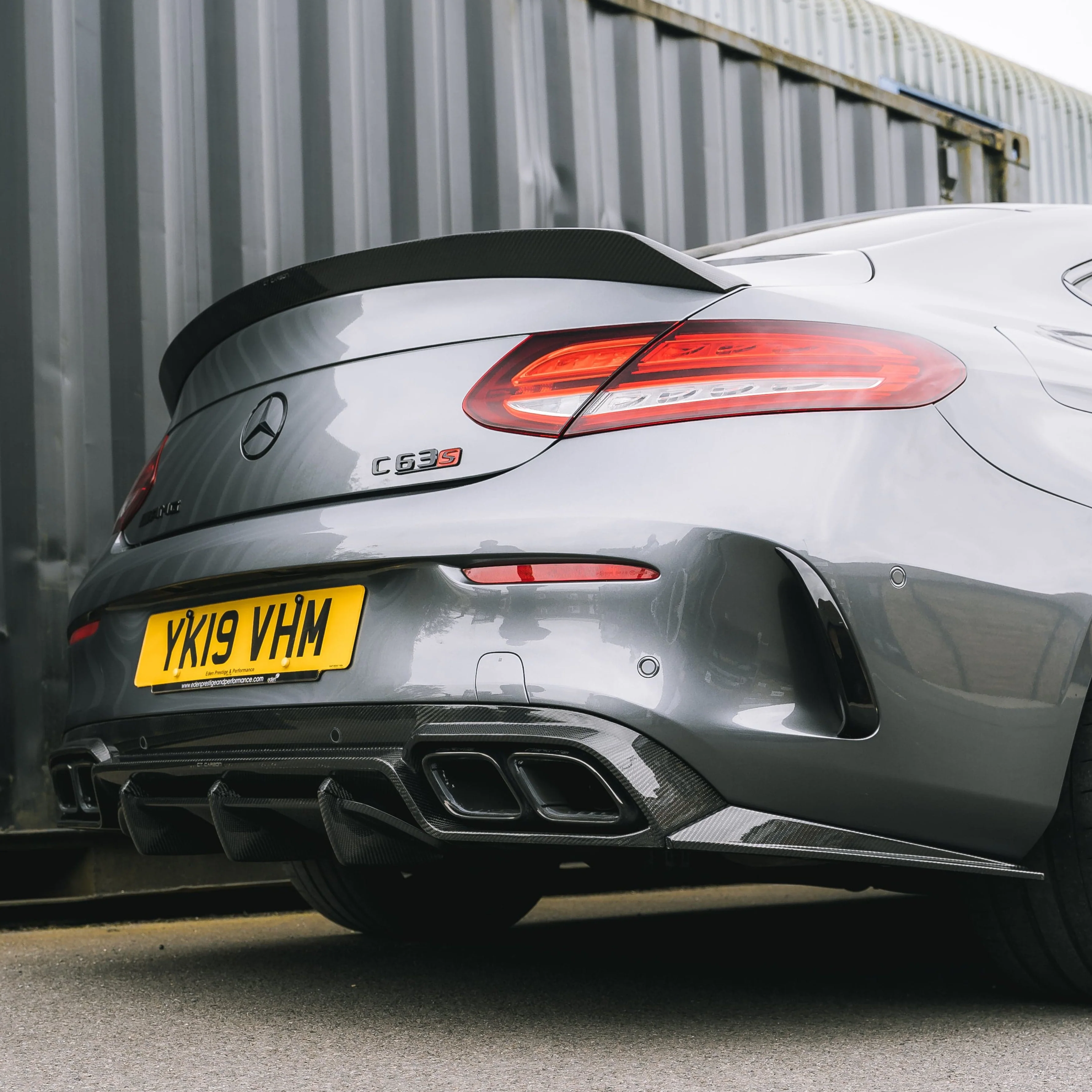 CT CARBON Diffuser MERCEDES W205 C63 FACELIFT COUPE/CONVERTIBLE 2DR CARBON FIBRE DIFFUSER - CT DESIGN
