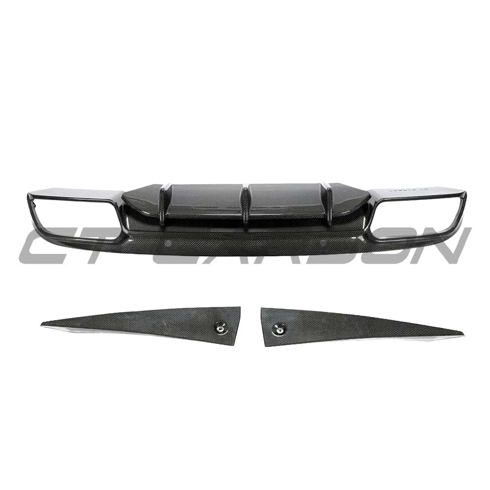 MERCEDES W205 C63 FACELIFT COUPE/CONVERTIBLE 2DR CARBON FIBRE DIFFUSER V2 - CT DESIGN