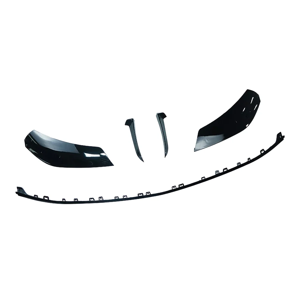 MERCEDES W206 2021+ C-CLASS GLOSS BLACK FRONT SPLITTER V2
