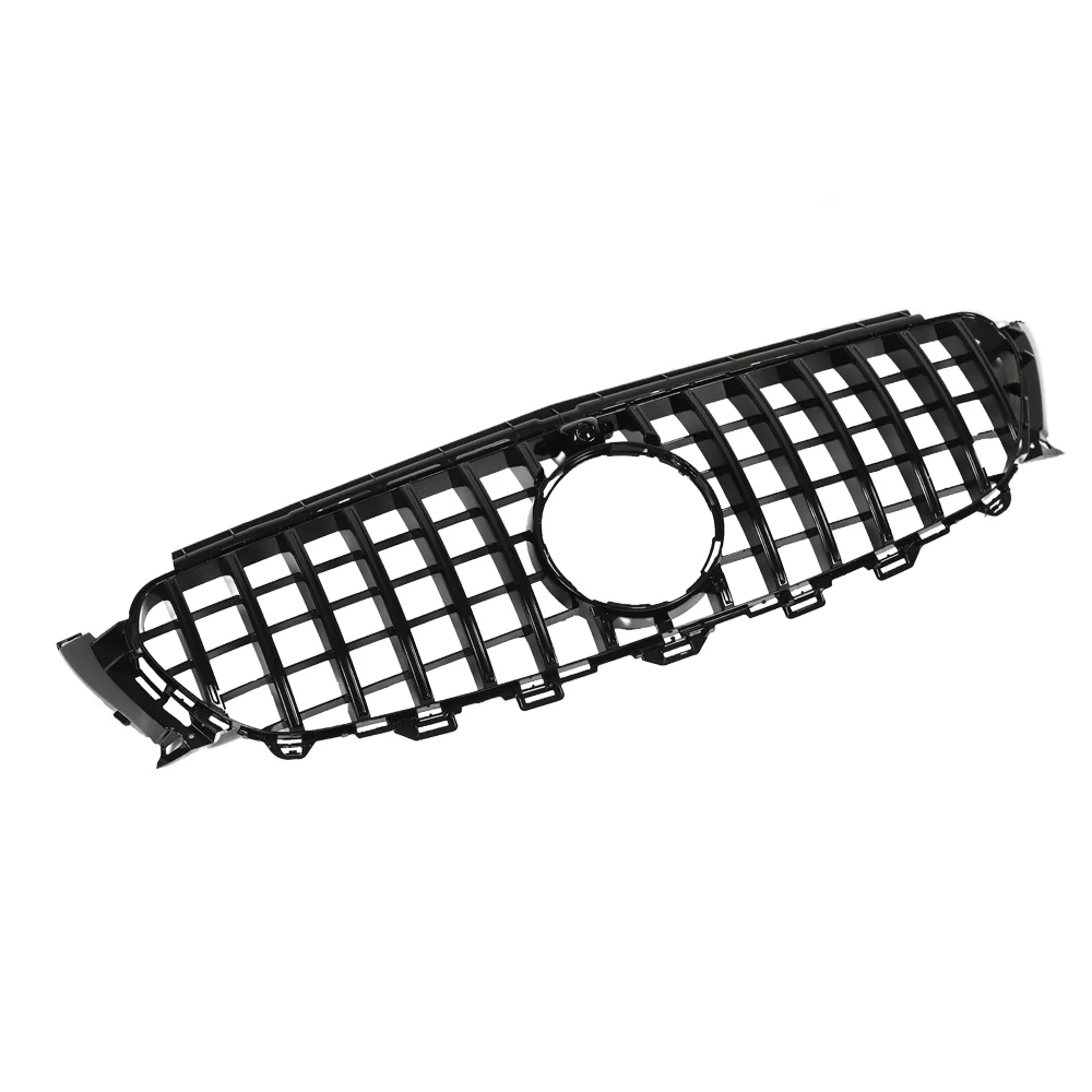 MERCEDES W213 & C238 2020-2024 E-CLASS GLOSS BLACK PANAMERICA GRILLE-Grille-BLAK BY CT-CT Carbon - High-quality carbon fiber and gloss black aerodynamic parts for premium sports and luxury vehicles.