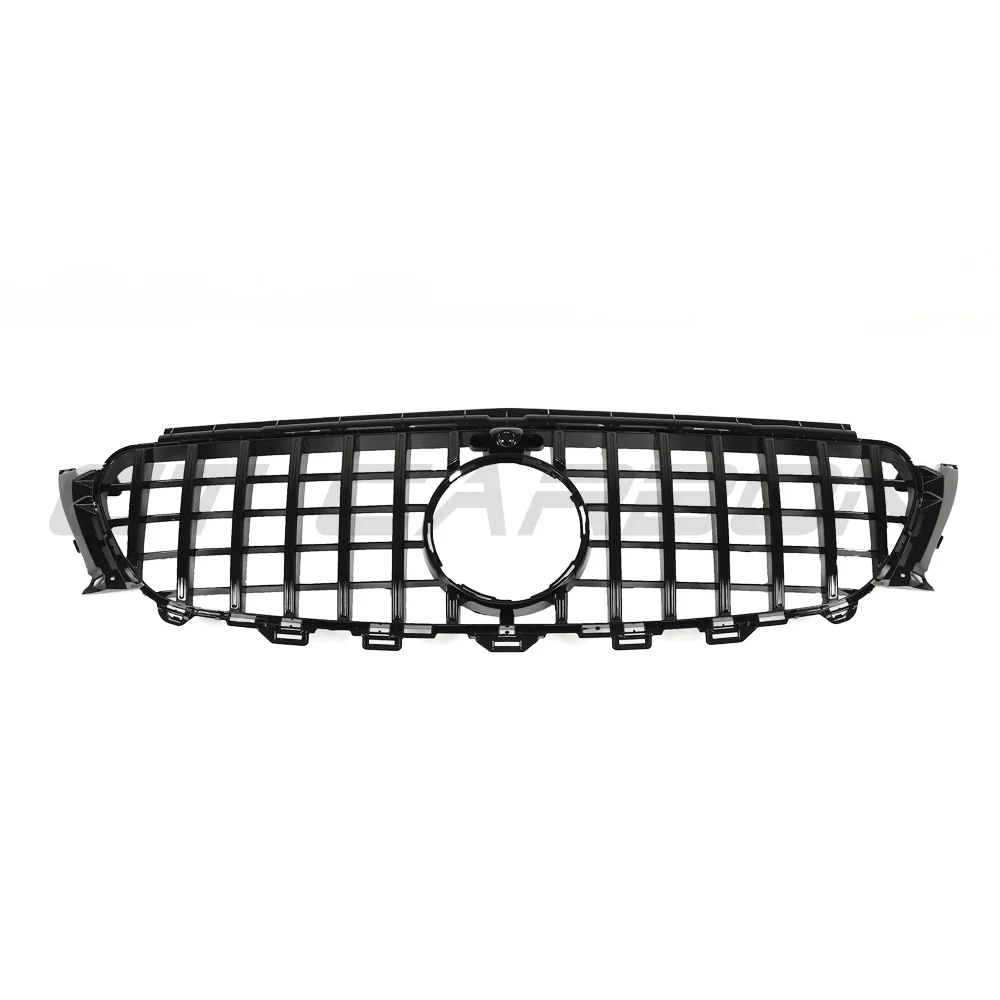 MERCEDES W213 & C238 2020-2024 E-CLASS GLOSS BLACK PANAMERICA GRILLE-Grille-BLAK BY CT-CT Carbon - High-quality carbon fiber and gloss black aerodynamic parts for premium sports and luxury vehicles.