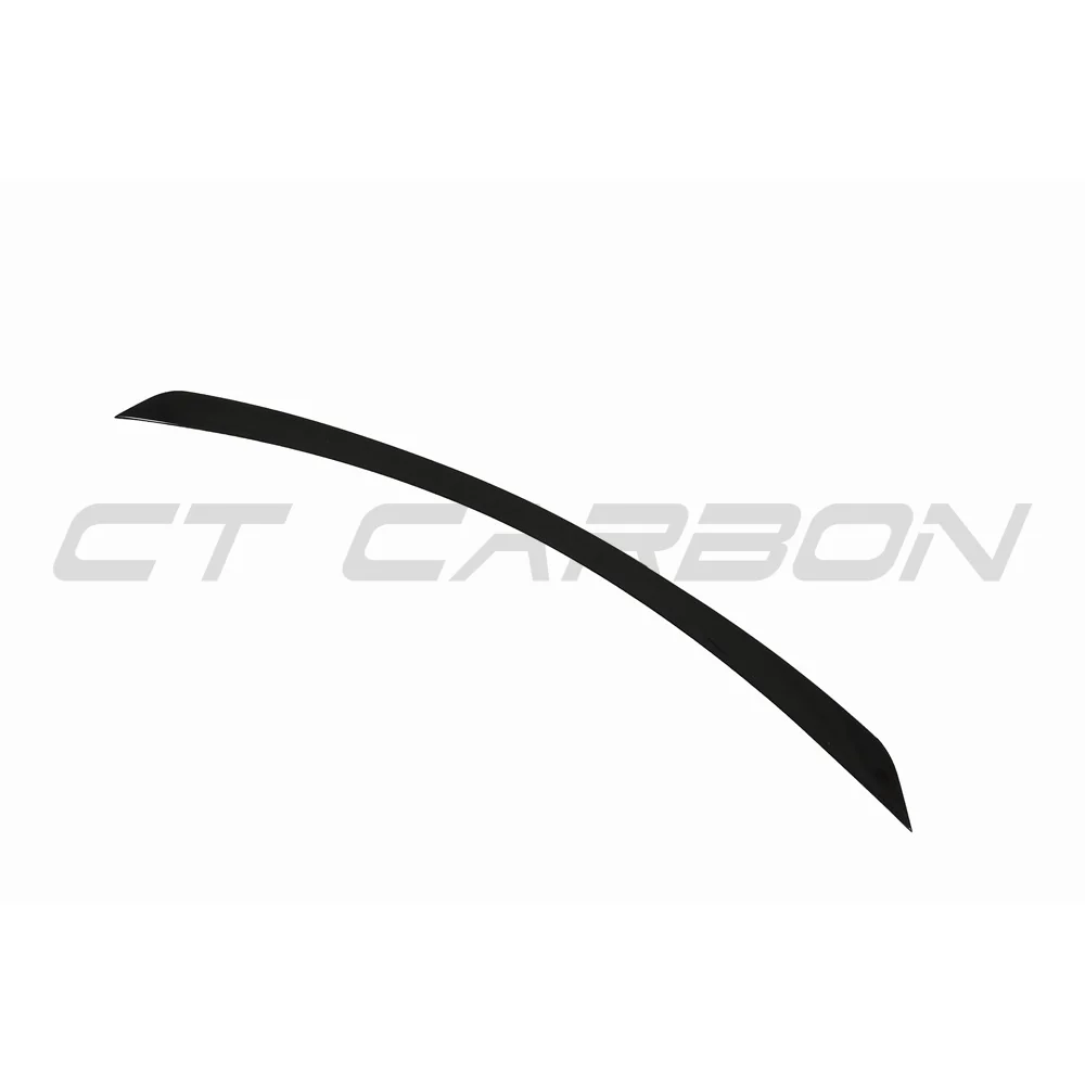 MERCEDES W213 2016-2020 E-CLASS GLOSS BLACK SPOILER-Spoiler-BLAK BY CT-CT Carbon - High-quality carbon fiber and gloss black aerodynamic parts for premium sports and luxury vehicles.
