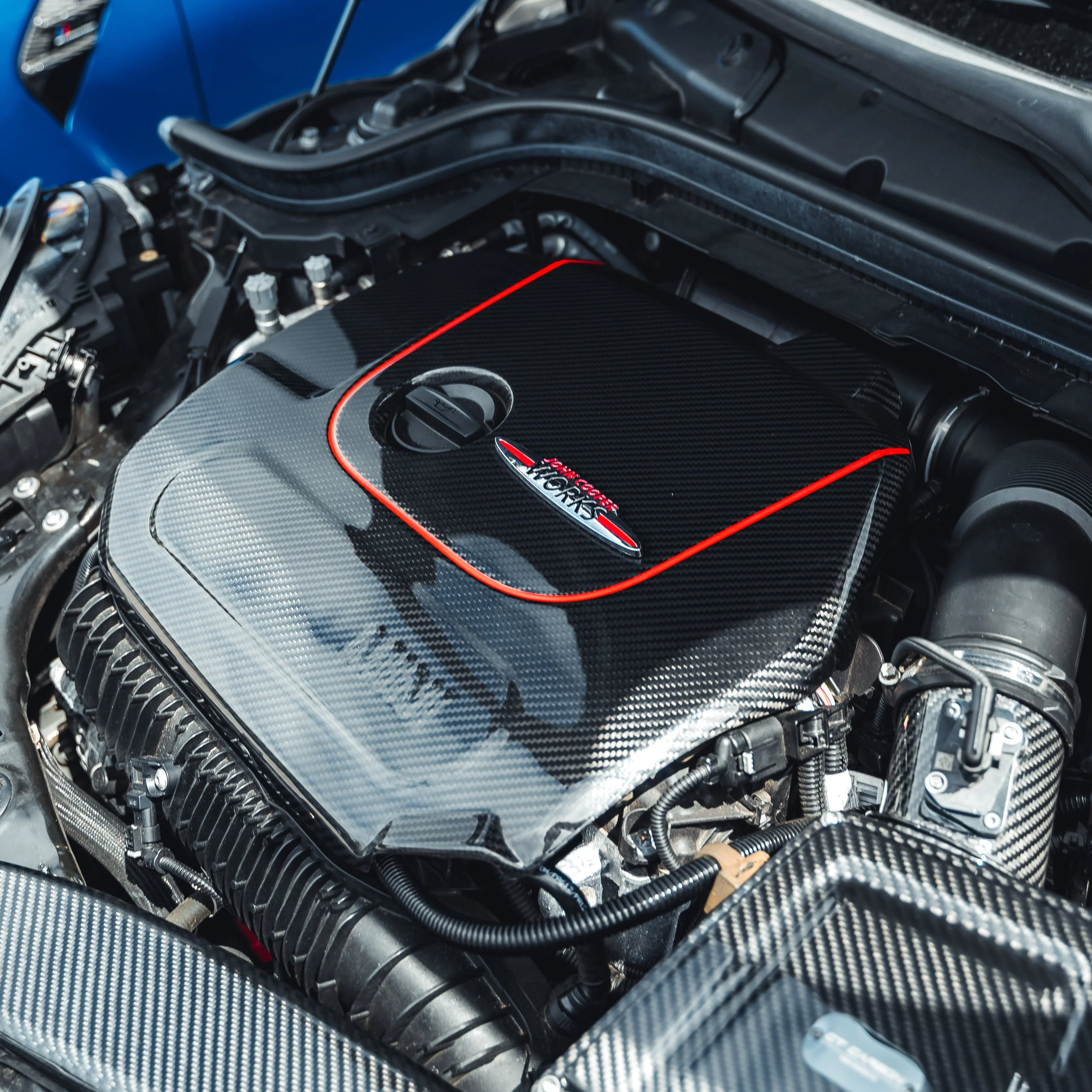 MINI COOPER S / JCW F56 CARBON FIBRE ENGINE COVER-Accessories-CT CARBON-CT Carbon - High-quality carbon fiber and gloss black aerodynamic parts for premium sports and luxury vehicles.