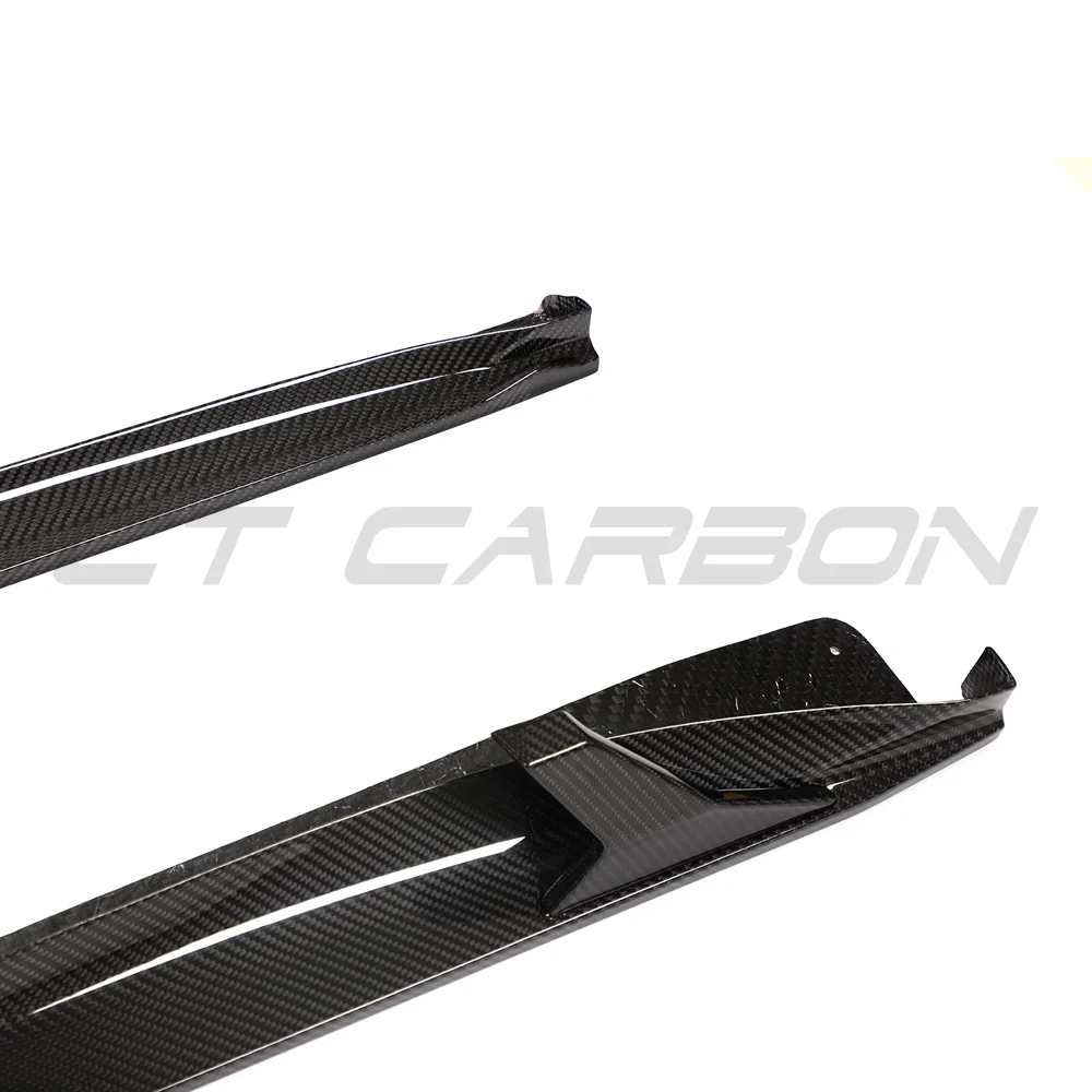PORSCHE 911 991.2 GTS 2017-2019 CARBON FIBRE SIDE SKIRT EXTENSIONS-Side Skirts-CT CARBON-CT Carbon - High-quality carbon fiber and gloss black aerodynamic parts for premium sports and luxury vehicles.