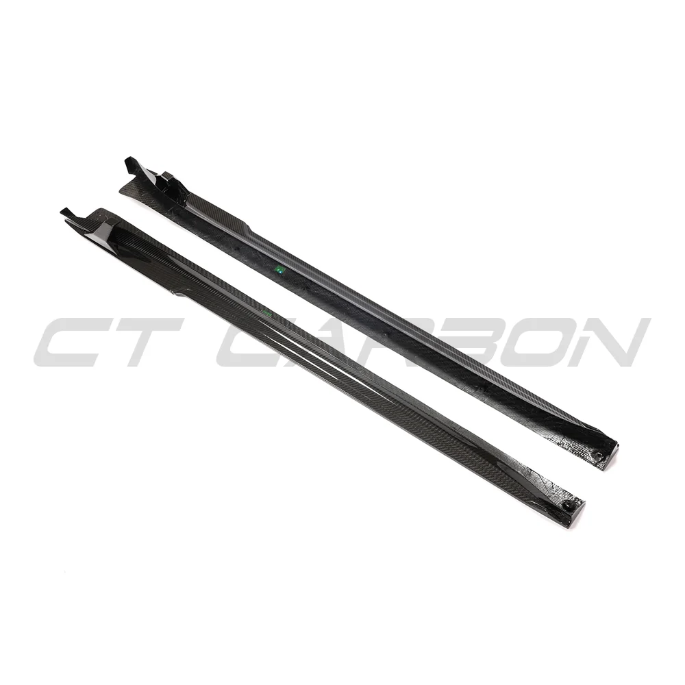 PORSCHE 911 991.2 GTS 2017-2019 CARBON FIBRE SIDE SKIRT EXTENSIONS-Side Skirts-CT CARBON-CT Carbon - High-quality carbon fiber and gloss black aerodynamic parts for premium sports and luxury vehicles.