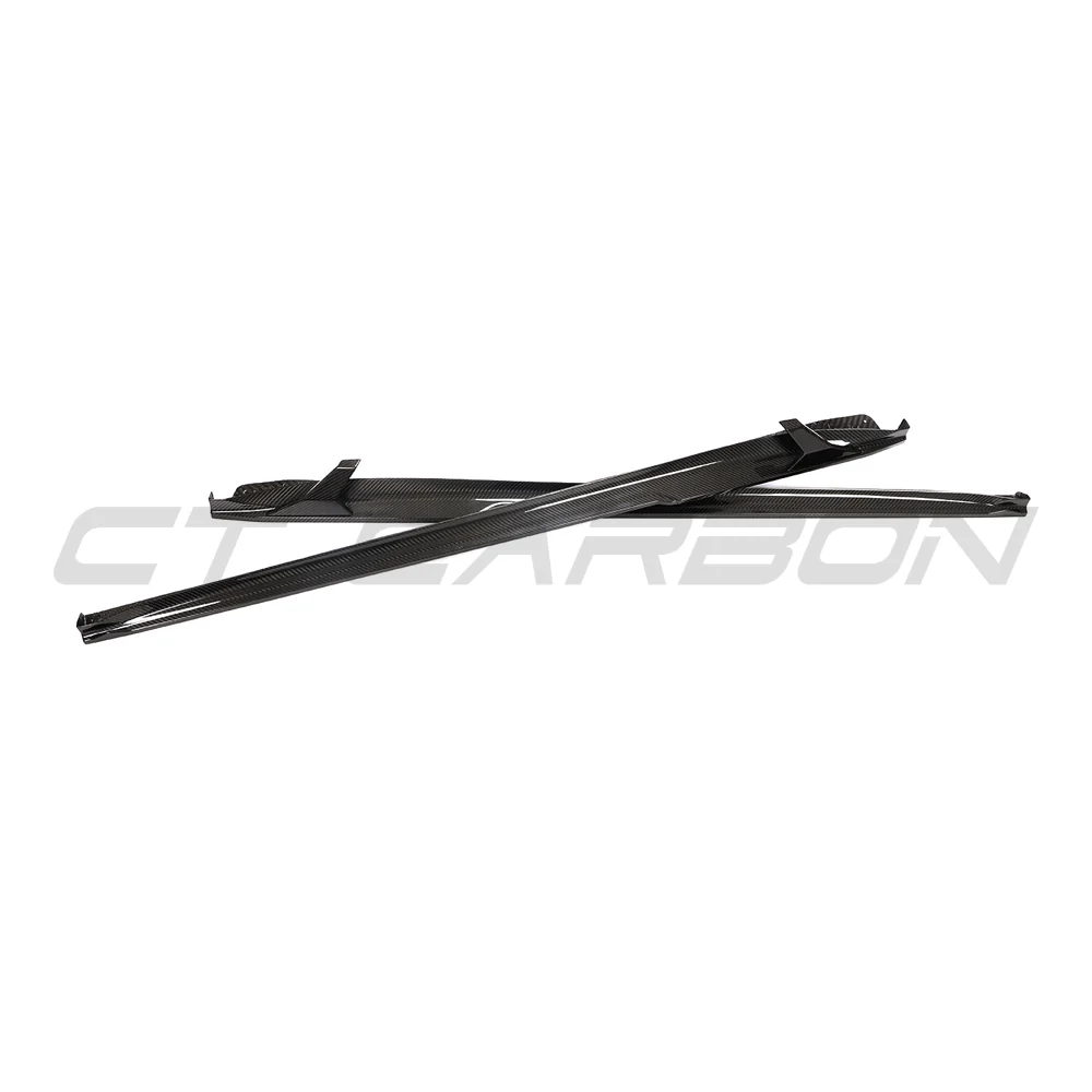 PORSCHE 911 991.2 GTS 2017-2019 CARBON FIBRE SIDE SKIRT EXTENSIONS-Side Skirts-CT CARBON-CT Carbon - High-quality carbon fiber and gloss black aerodynamic parts for premium sports and luxury vehicles.